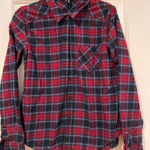 Paige Red/Navy Plaid Shirt